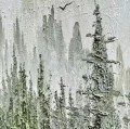 Textura de detalle de niebla de bosque verde